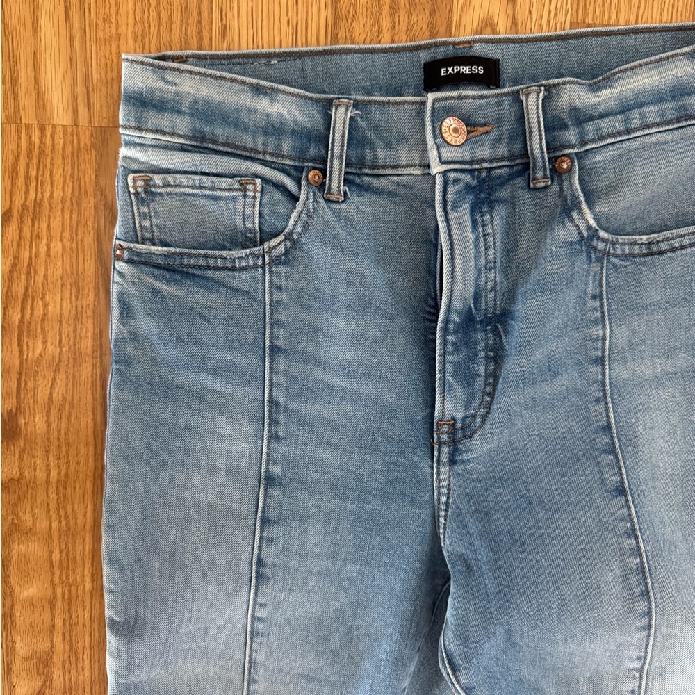 Express Faded Blue Denim Jeans